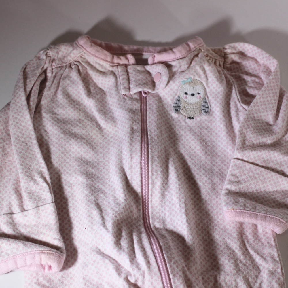 CARTERS (4) Newborn Sleeper Footies Pyjama Lot Size Newborn New Born NB - Picture 8 of 11